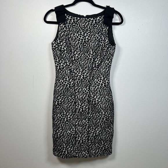 Purification Garcia Animal Print Sheath Black White Dress Sz 38 US 6 - Picture 1 of 8